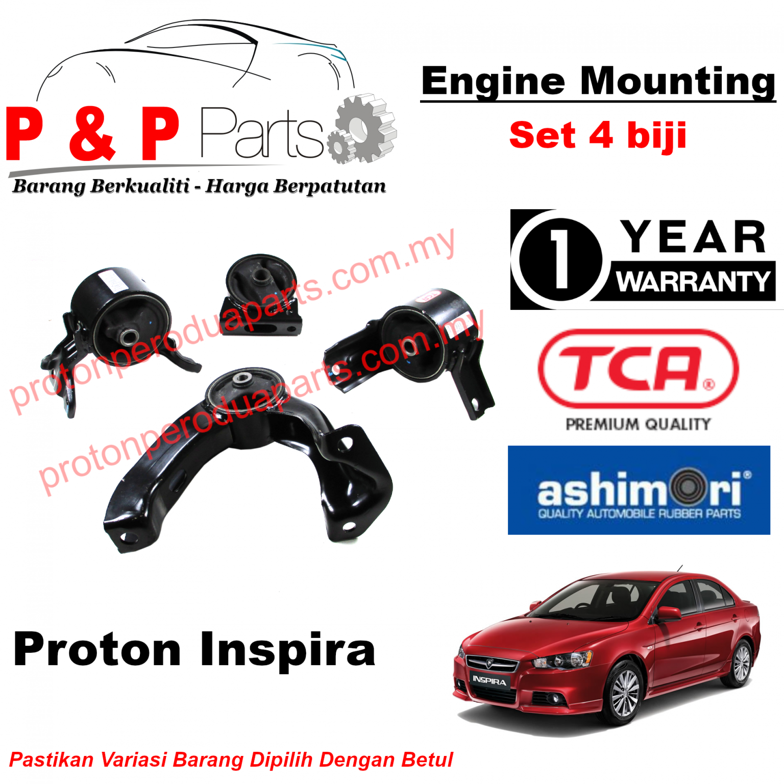 Engine Mounting Set For Proton Inspira Year Warranty