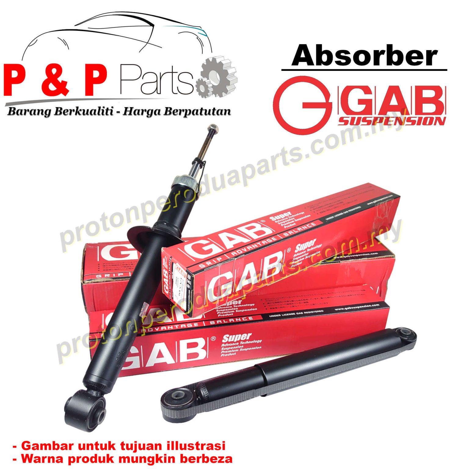 Gab Absorber Front Rear Shock Depan Belakang Perodua Kancil Kenari