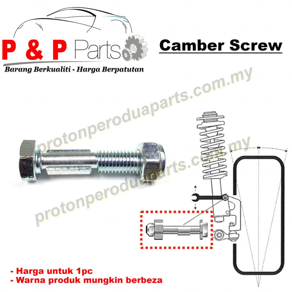 Front Camber Screw Depan Bolt And Nut Proton Saga Wira Satria Waja