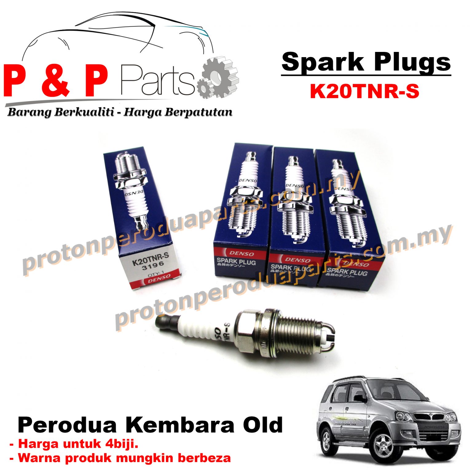 Spark Plug Denso For Perodua Kembara OLD Rusa 1 3 1 6 4pcs SET