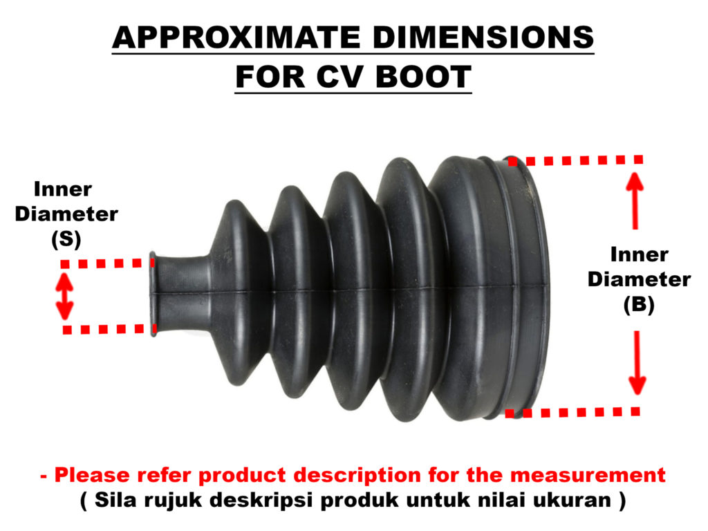 Cv Joint Boot In Out Getah Drive Shaft Luar Dalam Proton Saga