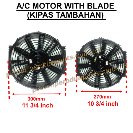 Car Extra Fan 10 inch 12 inci 12V for Cooling Air Cond 