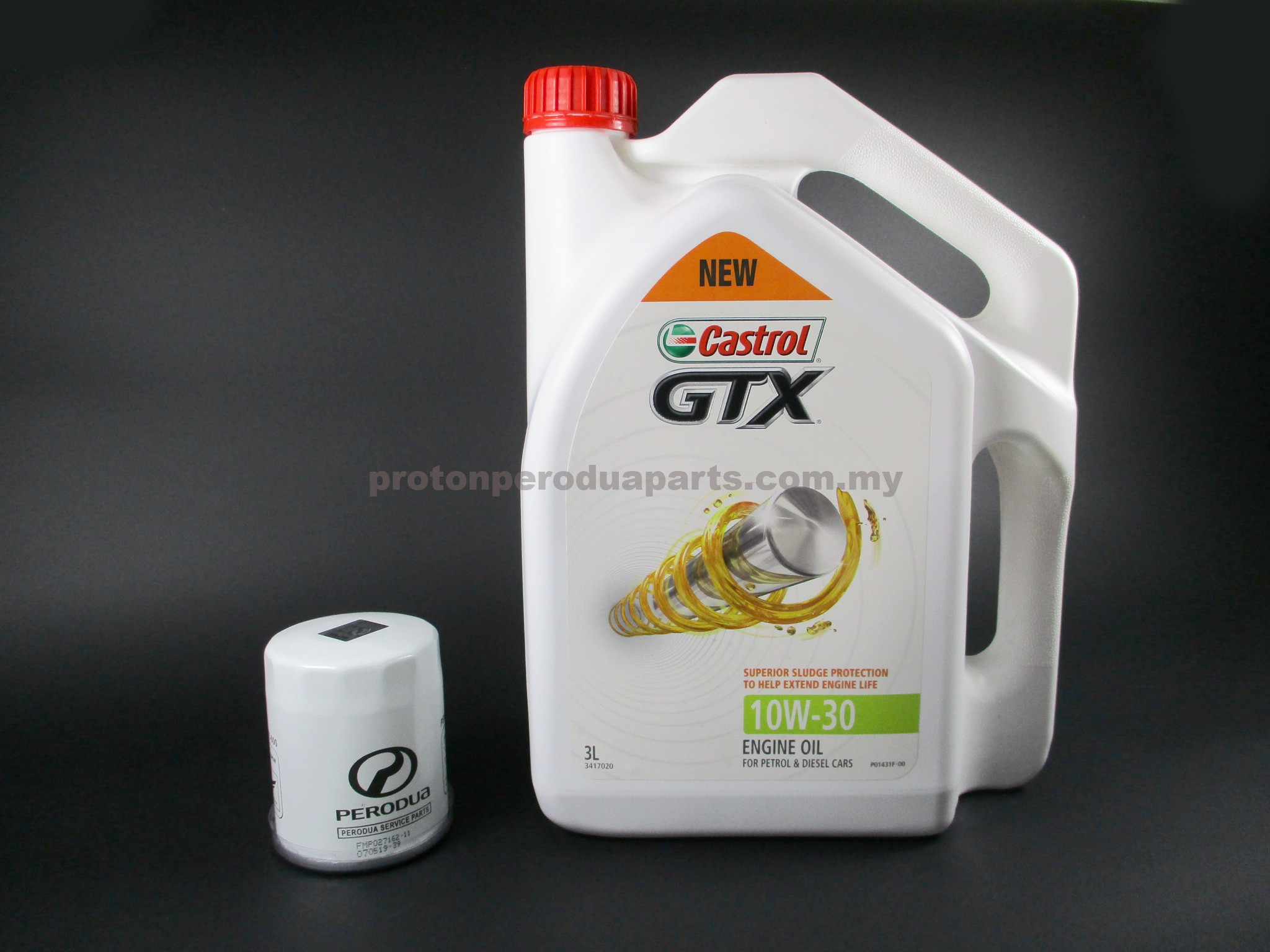 Castrol GTX 10W 30 Engine Oil 3 litres Minyak Enjin 10 30 