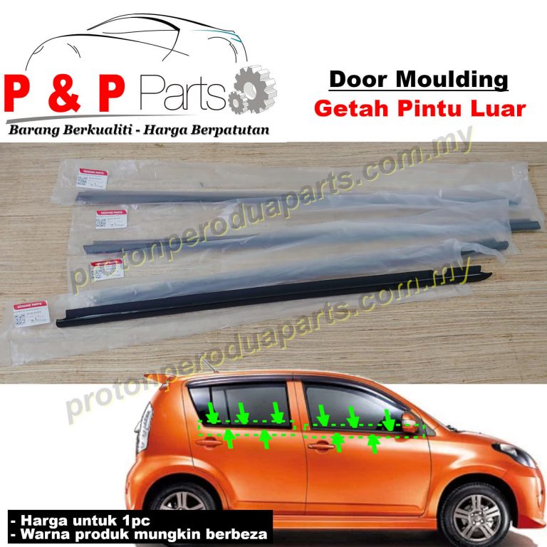 Door Outer Moulding Glass Getah Pintu Cermin Luar Perodua Myvi Old First Generation Original