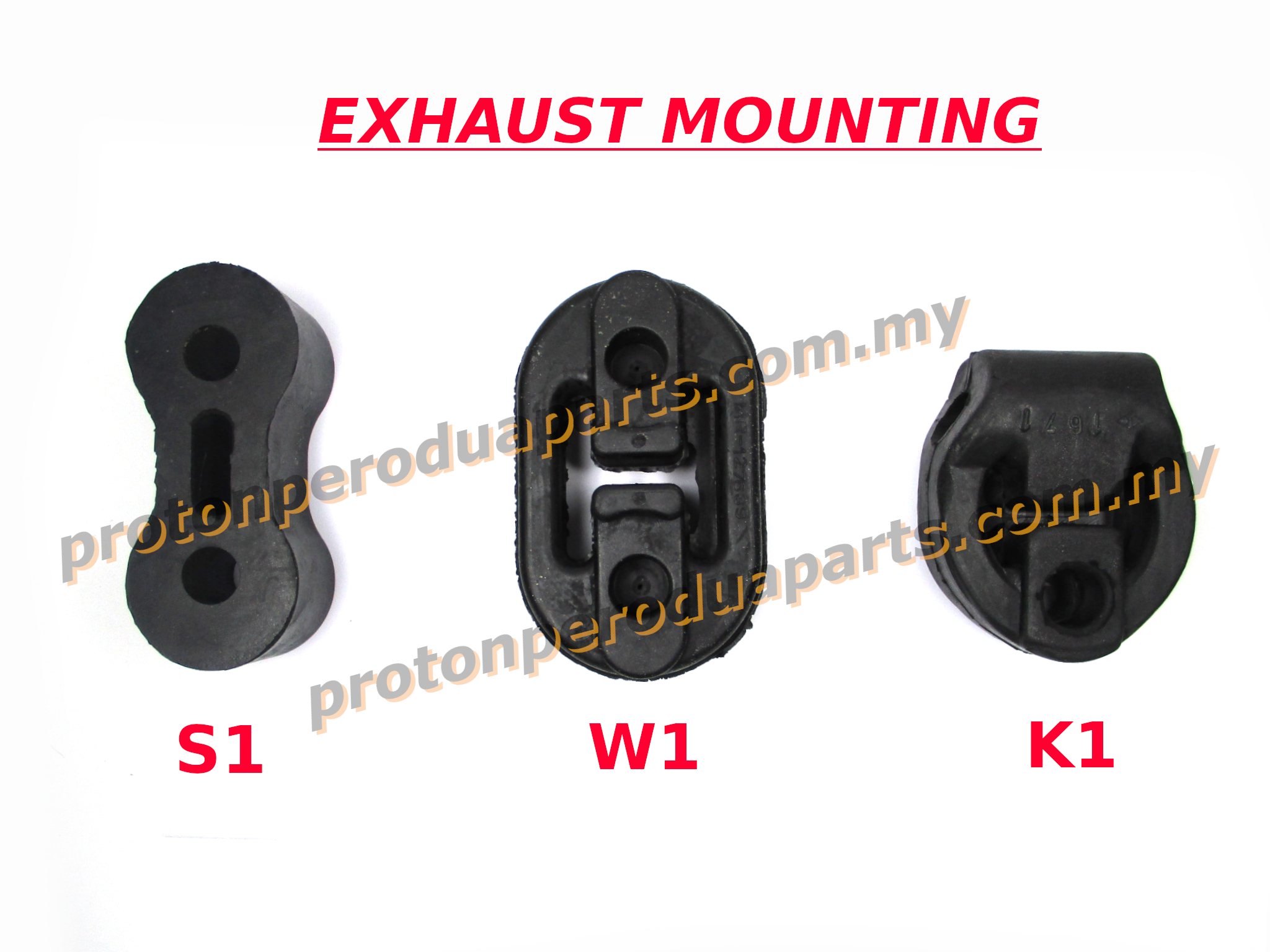 Exhaust Mounting Rubber Hanger Bush / Getah Gantung Ekzos 