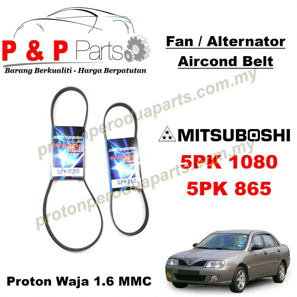 Fan Aircond Alternator Belt Proton Waja 1 6 MMC Mitsubishi 5PK1080