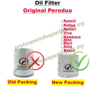 Engine Oil Filter for Perodua Axia Bezza Myvi D20N Aruz - PERODUA ORIGINAL