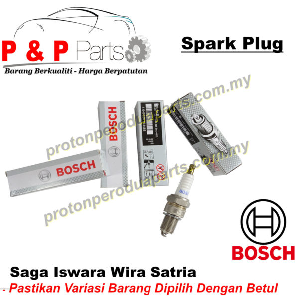 Spark Plug - Proton Saga 8V 12V Iswara Wira Satria 1.3 1.5 - NGK Denso Bosch - 4pcs SET