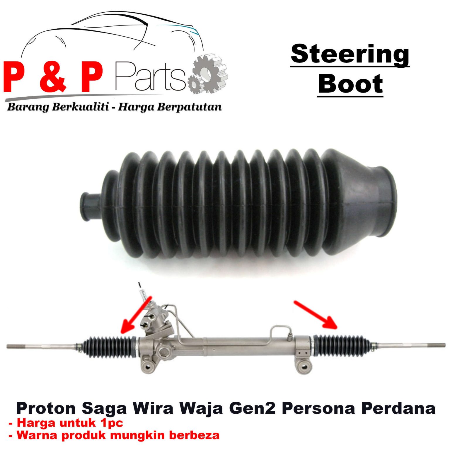 Steering Boot Getah Steering Cover Steering Rack Proton Saga Iswara Wira Waja Gen Persona