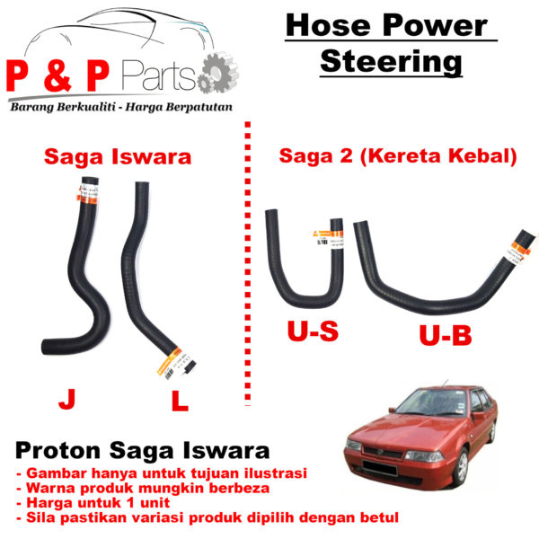 Hose Power Steering - Saga Iswara/Saga 2 (Kereta Kebal)