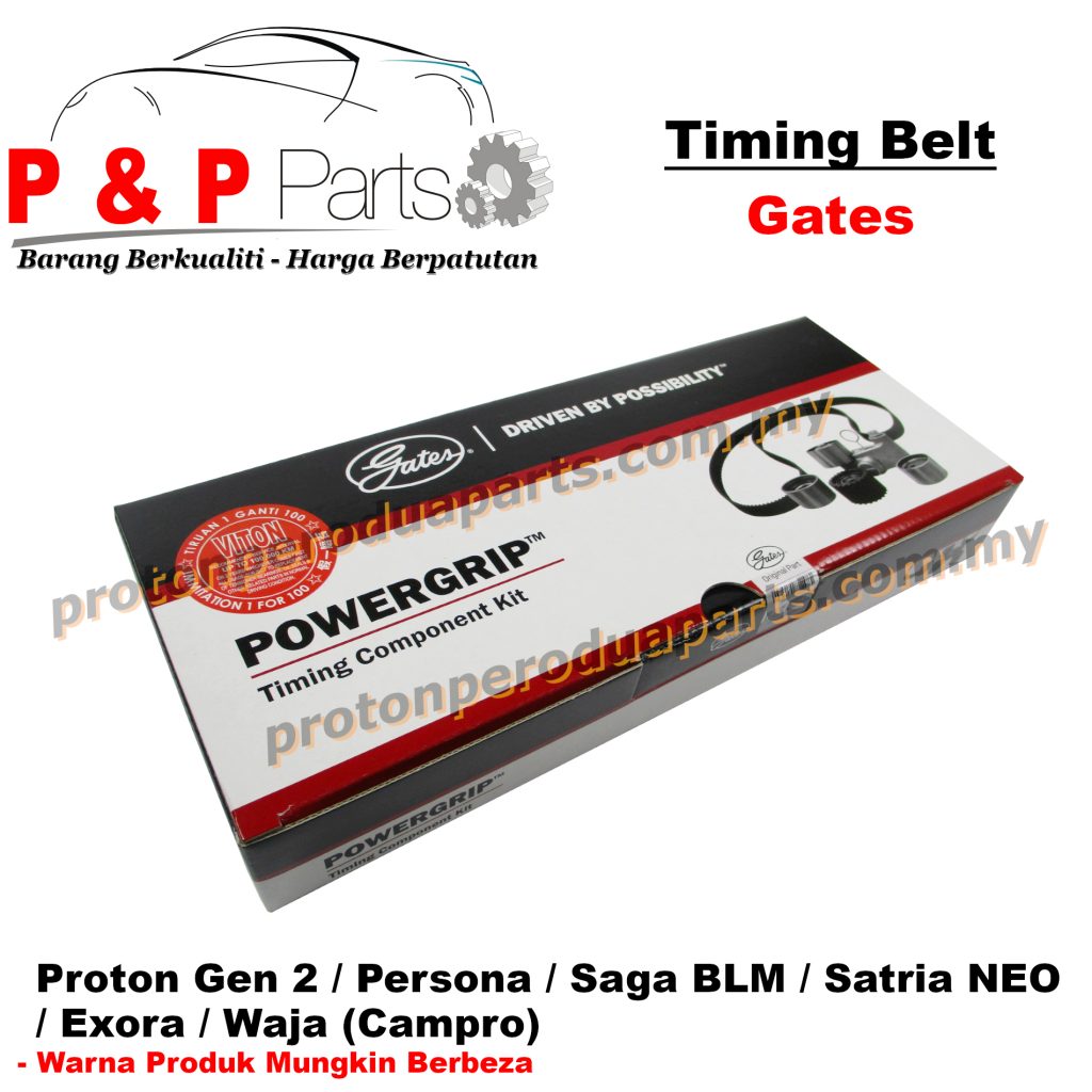 Gates Timing Belt Kit Set For Proton Gen Persona Blm Satria Neo Exora Waja Campro K