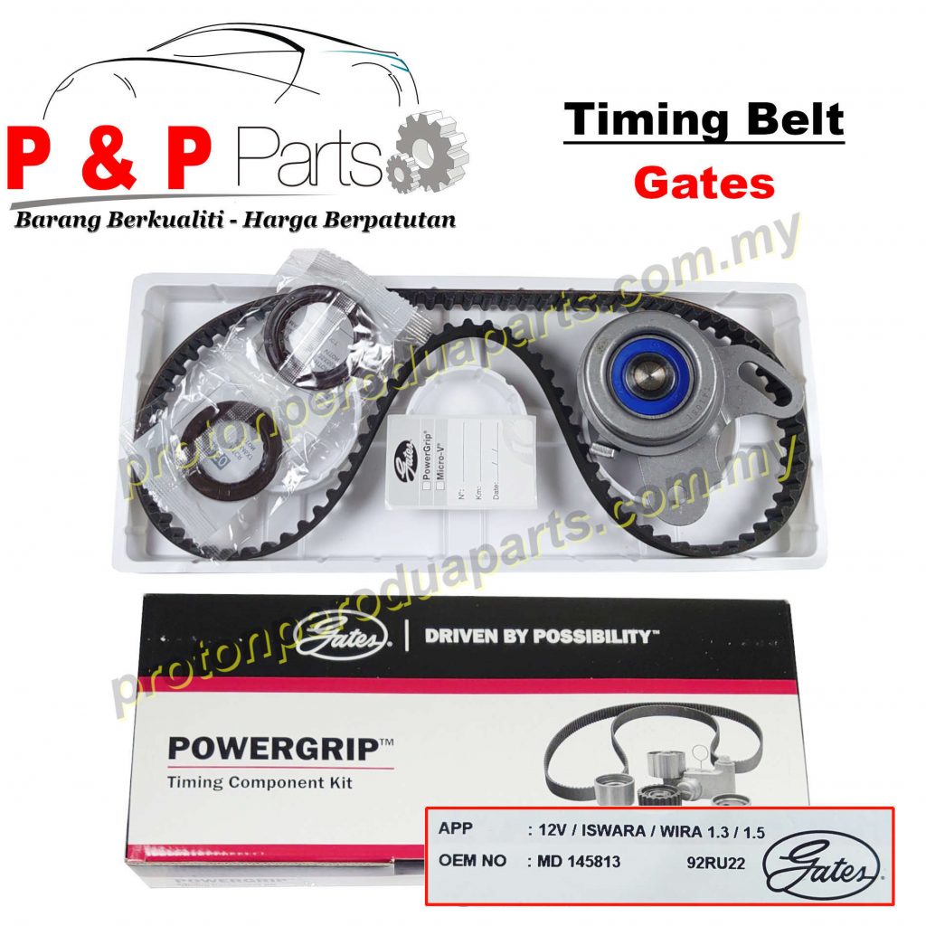 Gates Timing Belt Kit Set For Proton Saga V Wira Satria